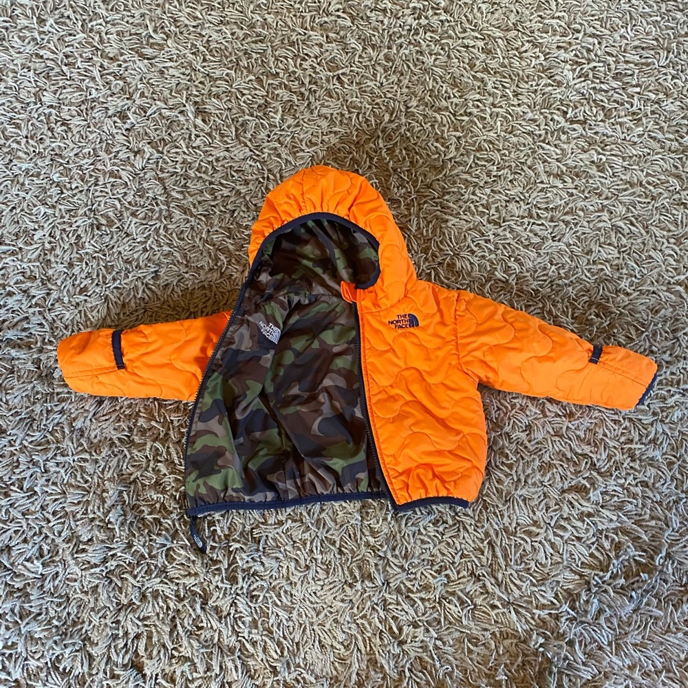 North Face size 6-12m reversible coat